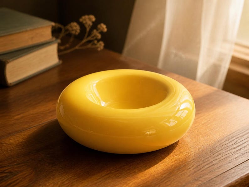 Amber pet bowl from the Gem Collection
